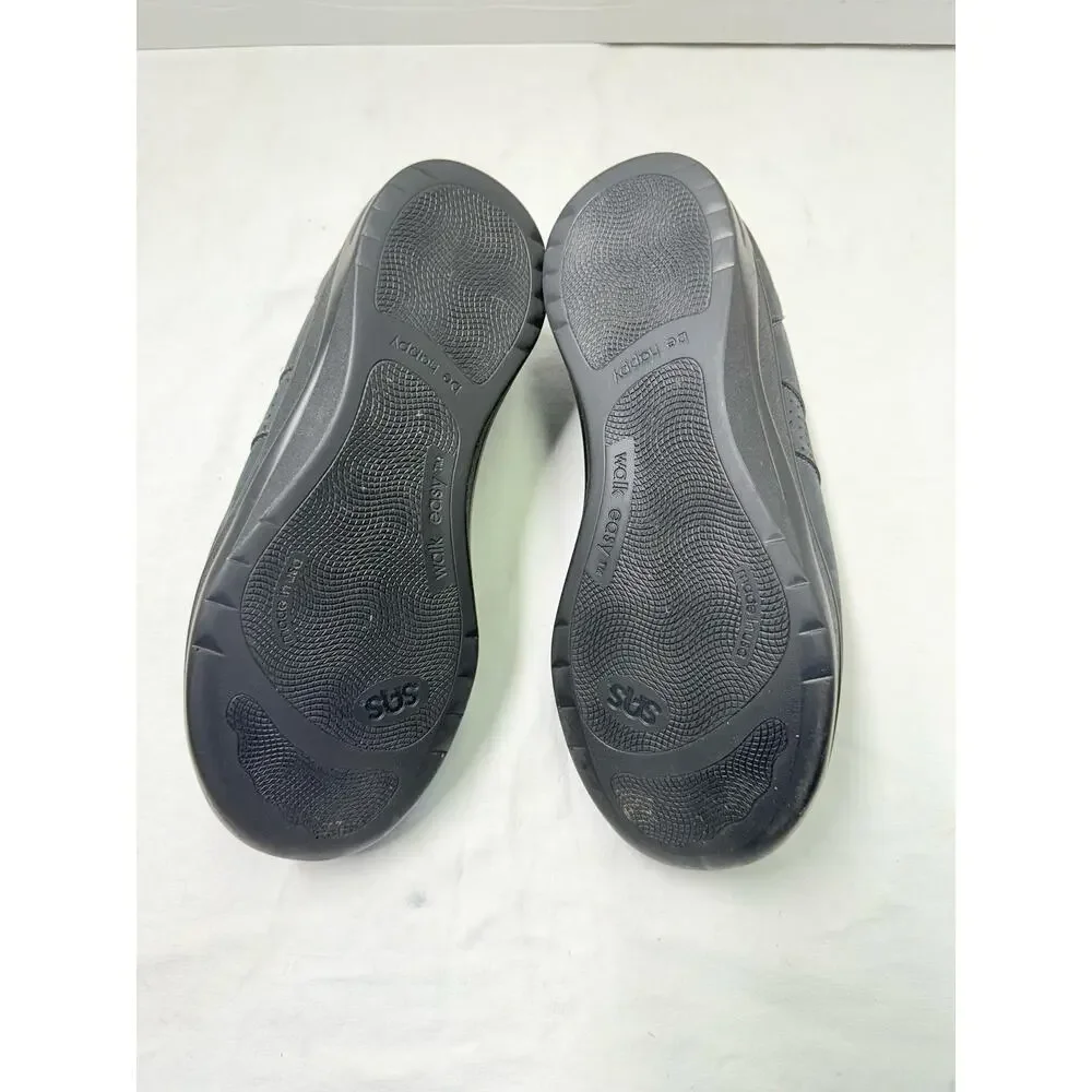 SAS  Walk Easy Nero Black Suede Shoes Womens Size 9W SMADE IN USA - Picture 10 of 12